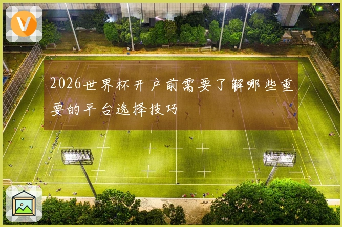 2026世界杯开户前需要了解哪些重要的平台选择技巧